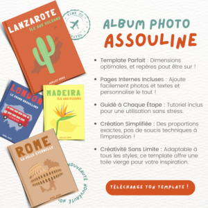 Template album photo style Assouline