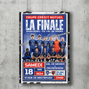 Affiche finale coupe crédit mutuel Foot