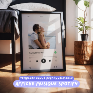 Affiche Spotify personnalisée – Template Canva