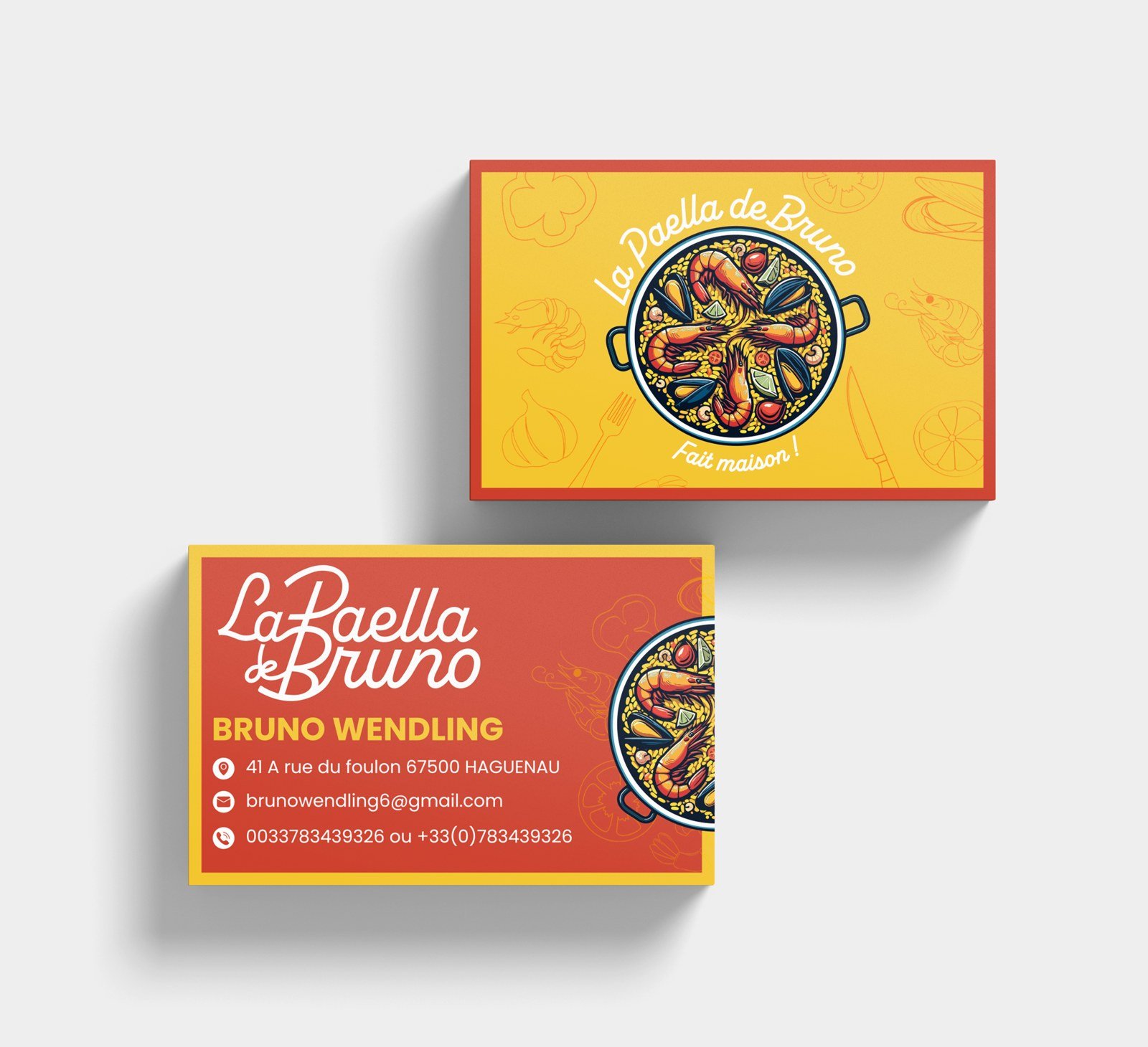 Cartes de visite La Paela