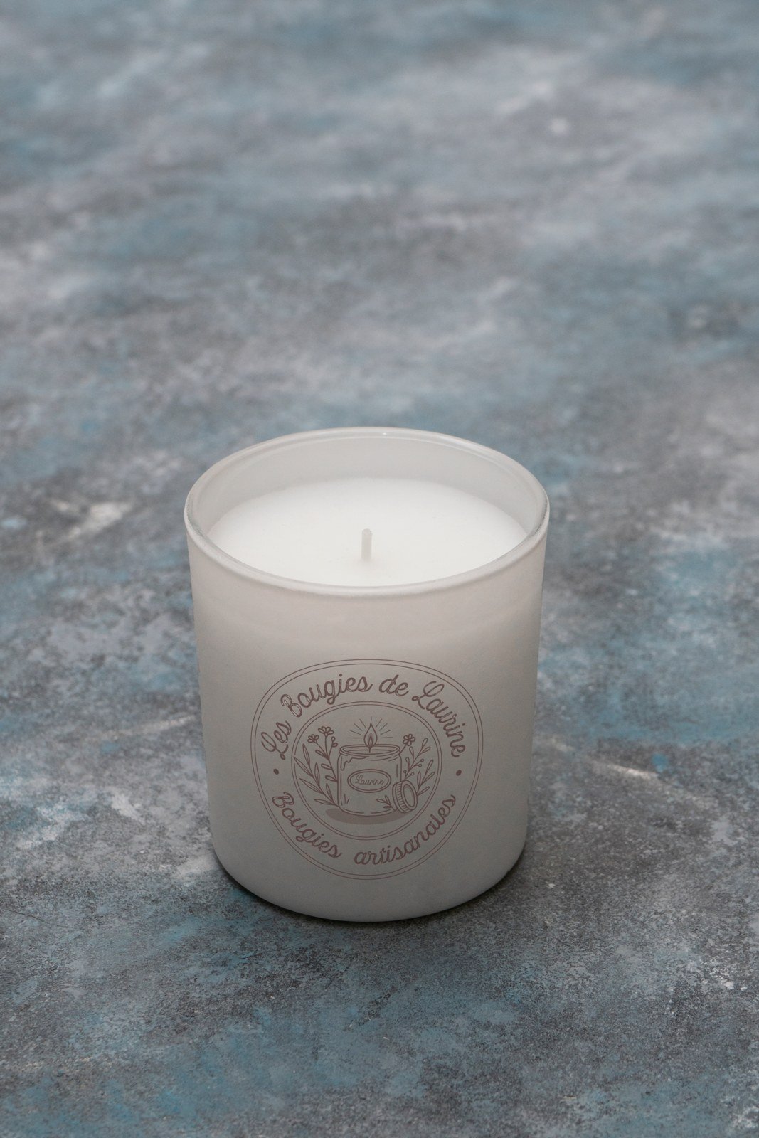 Logo Les Bougies de Laurine — graphiste Alsace