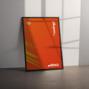 Affiche LEGO Toyota Supra Fast and Furious à imprimer
